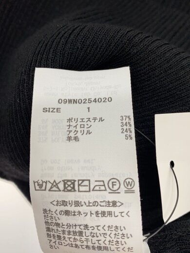 商品画像：2wayスヌードオフショルリブニットワンピース/1/ポリエステル/BLK/09WNO254020 4