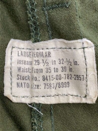 商品画像：70s/M-65/WINFIELD MFG/カーゴパンツ/L-R/コットン/KHK// 5