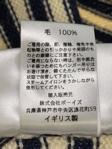 商品画像：ガンジーニット/48/ウール/CRM/ボーダー// 4