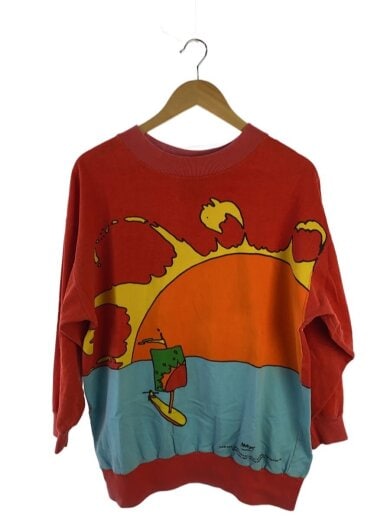 商品画像：スウェット/M/コットン/RED/プリント 1