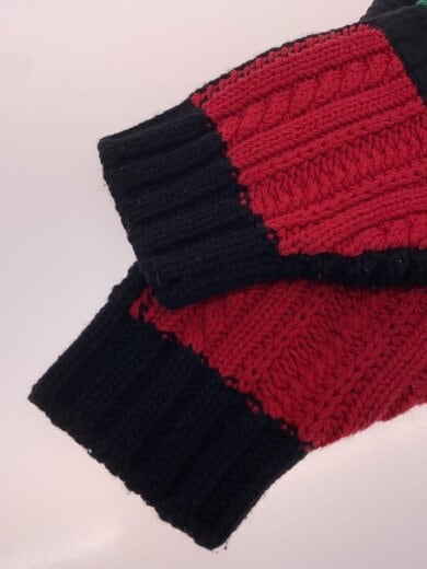 商品画像：23AW/Patchwork Cable Knit Cardigan/M/コットン/マルチカラー/無地 5