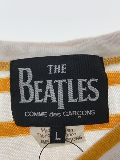 商品画像：AD2021/長袖Tシャツ/L/コットン/WHT/ボーダー/vz-t042 3