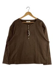 65537/長袖Tシャツ/2/コットン/BRW/無地/65537-CS02C