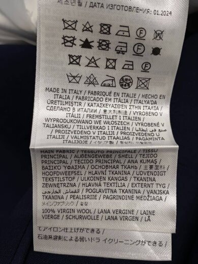 商品画像：24aw/テーラードジャケット/--/ウール/NVY/s71bn0935s78500 4