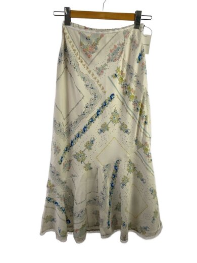 商品画像：スカーフプリントナロースカート/0/コットン/マルチカラー/花柄/LWFS261054 1