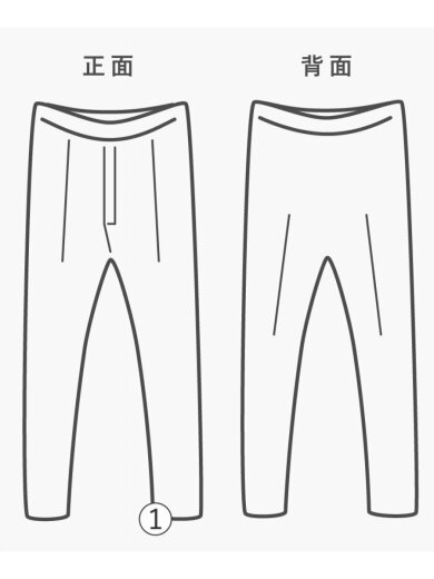 商品画像：ダブルニー/ボトム/M/コットン/GRY/11-24-1785-147 7