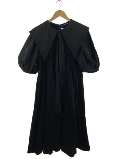 商品画像：セーラー半袖ワンピース/2/コットン/BLK 1