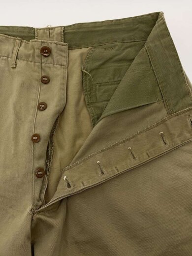 商品画像：40～50s/M-45/CHINO TROUSERS/尿素ボタン/ボトム/34/コットン/BEG 3
