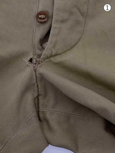 商品画像：40～50s/M-45/CHINO TROUSERS/尿素ボタン/ボトム/34/コットン/BEG 5