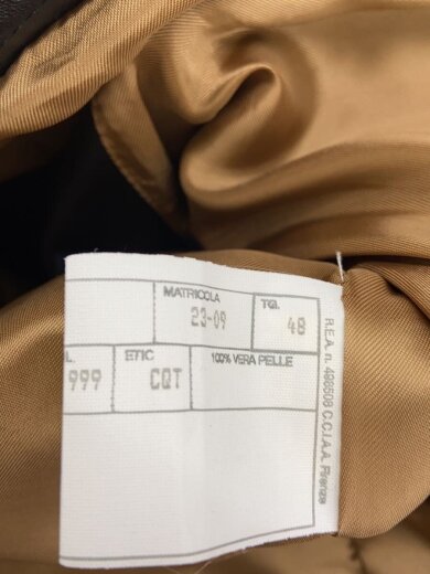 商品画像：シングルライダースジャケット/48/馬革/BLK/無地/H-502 4