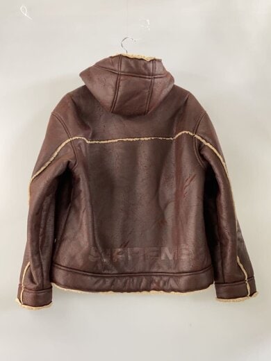 画像：Supreme23SS/Faux Shearling Hooded Jacket/S/ポリエステル/BRW//2