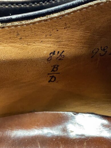 商品画像：旧ロゴ/Vチップ/ドレスシューズ/US8.5/BLK/レザー 5