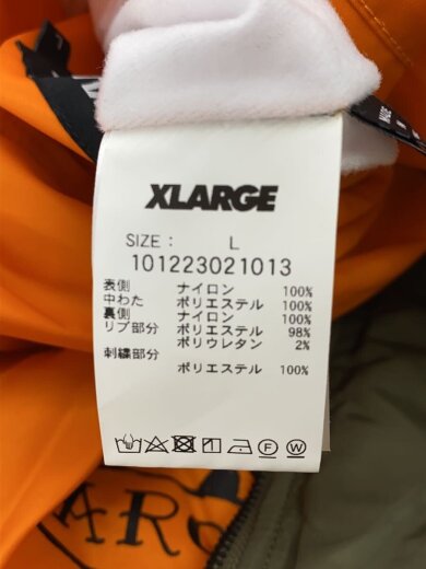 画像：X-LARGE × Ed Hardyジャケット/L/ナイロン/KHK/1012230210134