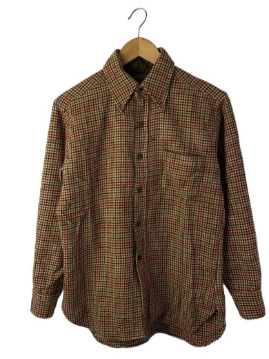 画像：PENDLETON70s/USA製/長袖シャツ/L/ウール/BEG/チェック1