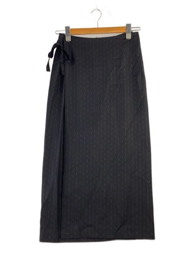 商品画像：スカート/M/ウール/GRY/ストライプ 1