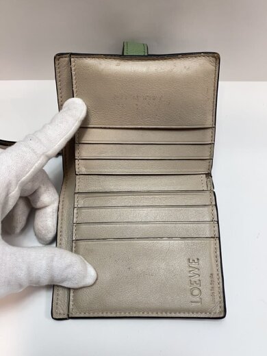 商品画像：コンパクトジップウォレット//2つ折り財布/レザー/グリーン/レディース// 4