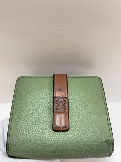 商品画像：コンパクトジップウォレット//2つ折り財布/レザー/グリーン/レディース// 7