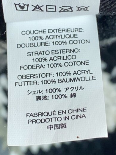 商品画像：21FW/Snowflake Crochet Crusher/S/アクリル/BLK/総柄/メンズ 6