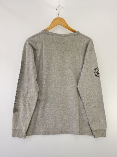商品画像：長袖Tシャツ/M/コットン/GRY 2
