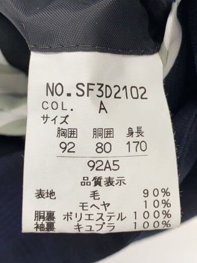 商品画像：テーラードジャケット/--/ウール/NVY/オンブレCK// 4