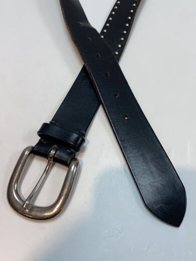 商品画像：スタッズベルト/レザー/BLK/メンズ 2