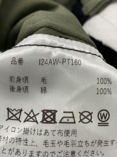 商品画像：ドッキング/スラックス×ベイカーパンツ/ボトム/2/ウール/BLK/ストライプ/I24AW-PT160 5