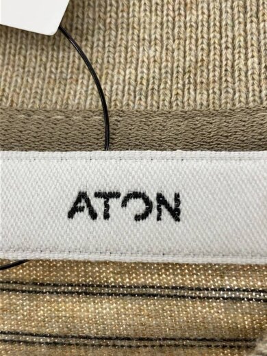 商品画像：SUVIN DOUBLE JERSEY/ポロシャツ/2/コットン/BEG/ボーダー/KK.AG.GW.0202 3