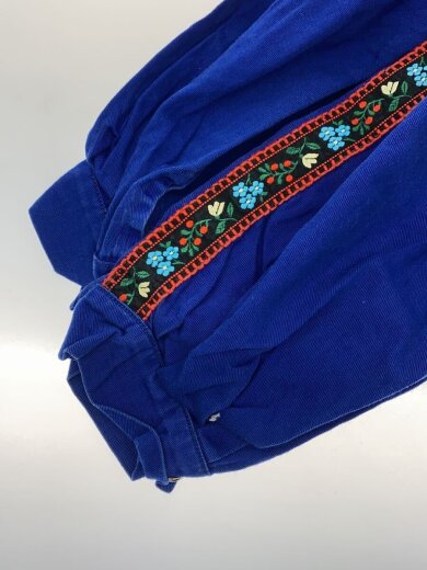 商品画像：刺繍デザイン/スキッパー/シャツ/--/--/BLU 3