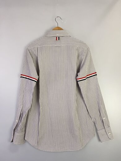 商品画像：長袖シャツ/1/コットン/GRY/ストライプ/MWL301A-00572035// 2