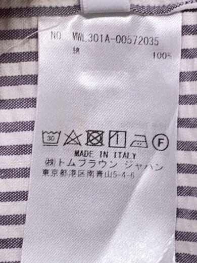 商品画像：長袖シャツ/1/コットン/GRY/ストライプ/MWL301A-00572035// 5