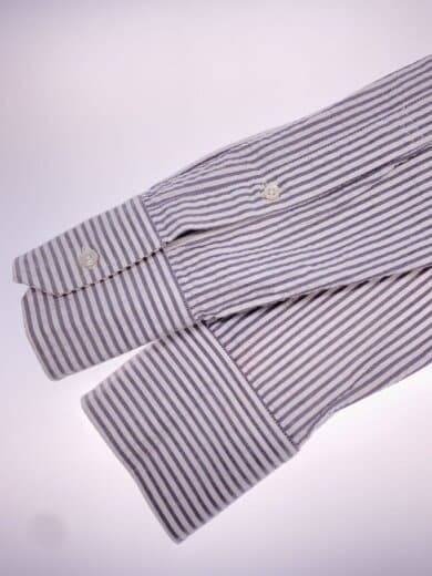 商品画像：長袖シャツ/1/コットン/GRY/ストライプ/MWL301A-00572035// 6