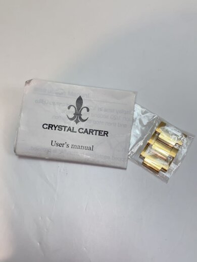 商品画像：クォーツ腕時計/アナログ/ステンレス/BLK/GLD/SS 6