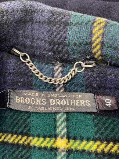 商品画像：80s/WOOL DUFFEL COAT/ENGLAND製/40/ウール/NVY/チェック 3