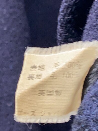 商品画像：80s/WOOL DUFFEL COAT/ENGLAND製/40/ウール/NVY/チェック 4