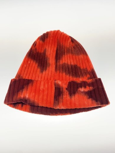 商品画像：24SS/Supreme Overdyed Beanie Splatter Redニット帽/オレンジ/総柄// 2