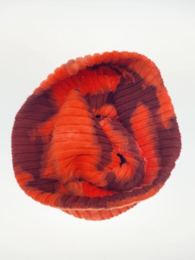 商品画像：24SS/Supreme Overdyed Beanie Splatter Redニット帽/オレンジ/総柄// 3