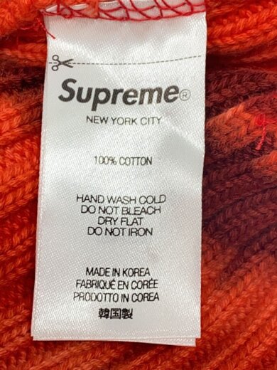 商品画像：24SS/Supreme Overdyed Beanie Splatter Redニット帽/オレンジ/総柄// 4