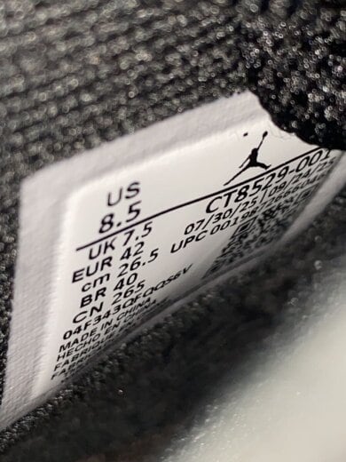 商品画像：AIR JORDAN 6 RETRO BLACK/スニーカー/26.5cm/ブラック/CT8529-001// 5