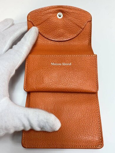 商品画像：MAISONSBOND/3つ折り財布/レザー/ORN/無地/メンズ 4