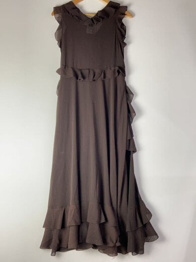 商品画像：26SS/ラッフルフリルフレアワンピース/1/ポリエステル/BRW/ストライプ/LWFO261173/? NULL ? 2