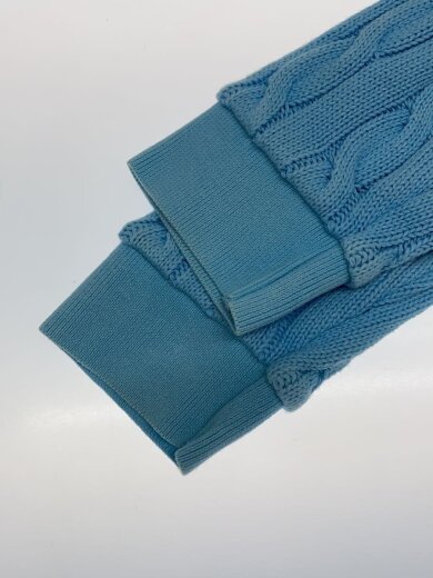 商品画像：cable cotton long sleeve polo shirt/M/コットン/BLU// 5