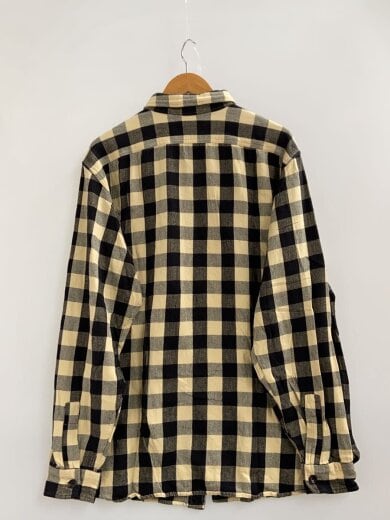 商品画像：90s/ネルシャツ/XL/コットン/BEG/ブロックチェック// 2
