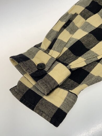 商品画像：90s/ネルシャツ/XL/コットン/BEG/ブロックチェック// 5