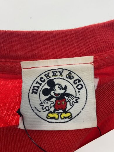 商品画像：90s/MICKEY&CO./Disney/青パンツ/Tシャツ/M/コットン/RED/プリント// 3