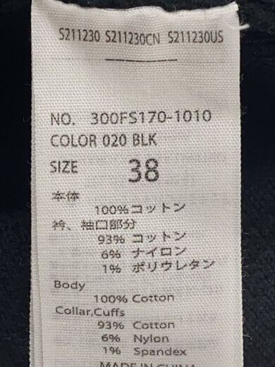 商品画像：スクエアスリーブPULLOVER/長袖ワンピース/38/コットン/BLK/300FS170-1010// 4