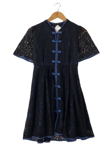 商品画像：Macau Lace Mini Dress/S/レーヨン/BLK/231850301601-01// 1