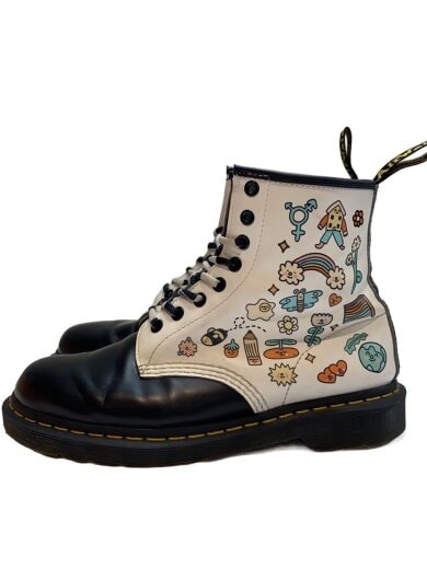 商品画像：1460 FOR PRIDE/8ホール/レースアップブーツ/US9/WHT/レザー/31216009// 1