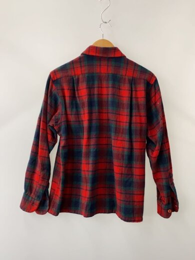 商品画像：70S/ボードシャツ/L/ウール/RED/チェック// 2