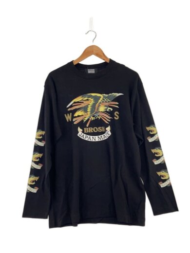 商品画像：WILDSIDE × BROSHLongSleeveT-Shir/3/コットン/BLK/無地/SS-T93-// 1