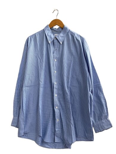 商品画像：90S/長袖シャツ/17.5/コットン/BLU/ギンガムCK// 1